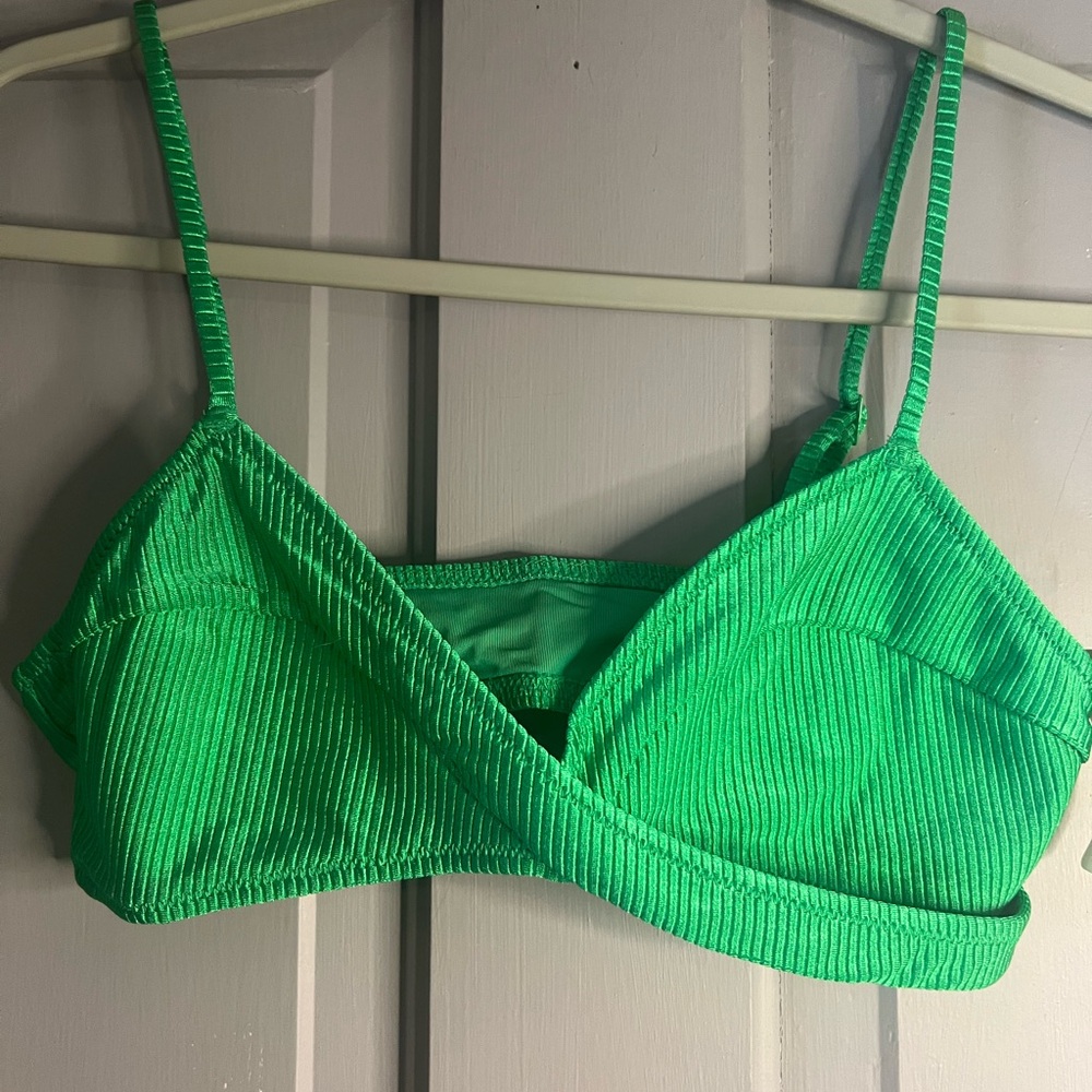Aerie Green Bikini Top